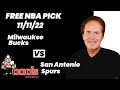 NBA Picks - Bucks vs Spurs Prediction, 11/11/2022 Best Bets, Odds & Betting Tips | Docs Sports
