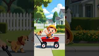 🚂 Red Wagon Sunshine | Toddler Neighborhood Ride Song #singalong #preschool #nurseryrhymes #family