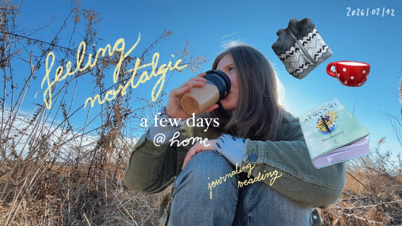 my first vlog! quiet days at home: reading a lot, journaling and spending time outside  📖☀️