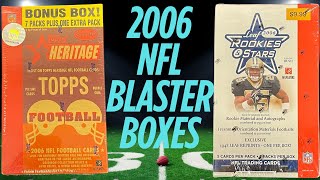 THROWBACK 2006 NFL Blaster Comparison - ROOKIES & STARS vs TOPPS HERITAGE