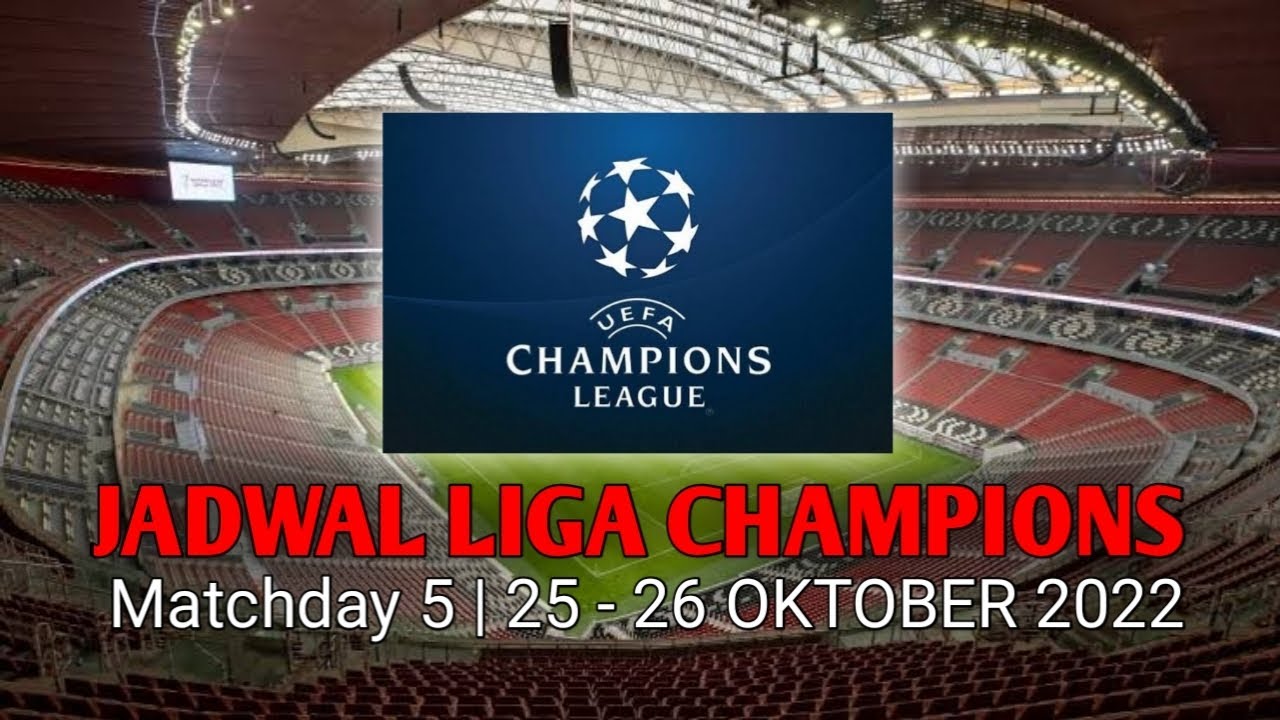 Jadwal liga champion hari ini babak 5 Juventus, Manchester city