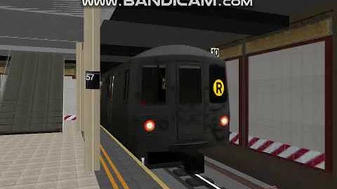 OpenBVE: Queens bound R46 R train departing 57th Street - 7th Avenue