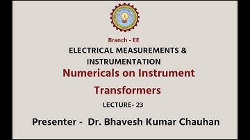 Electrical Measurements & Instrumentation  | Numericals On Instrument Transformers Part-1|