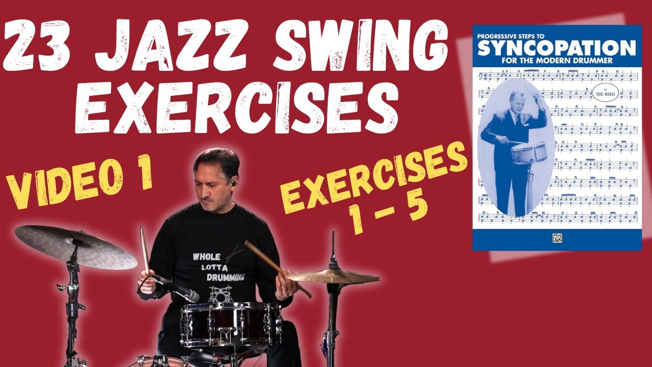 ВИДЕО 1 - 23 УПРАЖНЕНИЯ НА СВИНГ с использованием книги по синкопированию || Пример 1 - 5