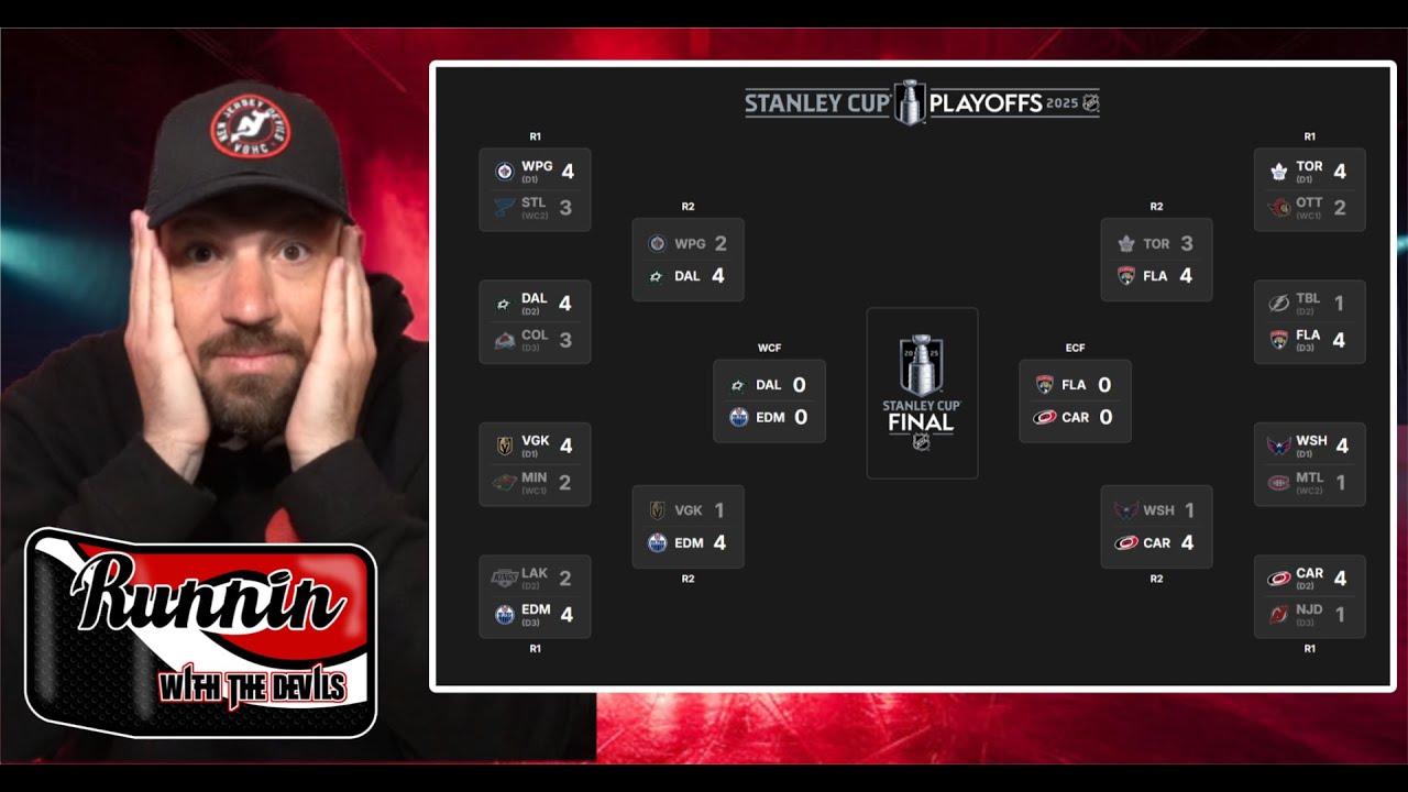 2025 NHL Stanley Cup Playoffs Second Round Completed & Bracket Challenge Update