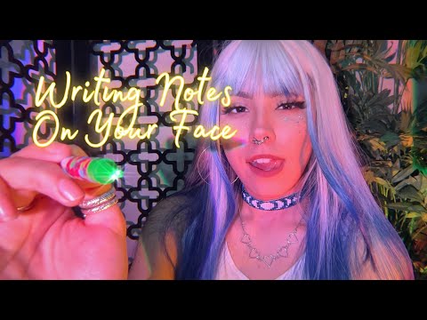 ASMR | Writing Notes on Your Face Part 2