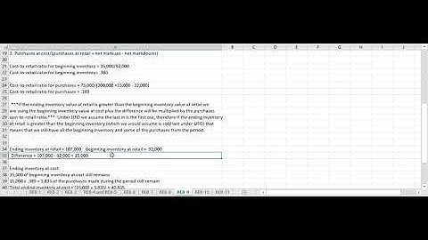 RE8-9   Retail Inventory Method   LIFO