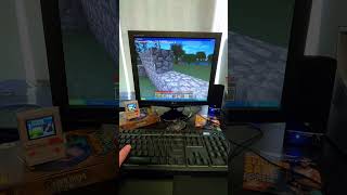 Minecraft Beta 1.9 gameplay on my retro PC #minecraftpc #minecraftmemes #nostalgia