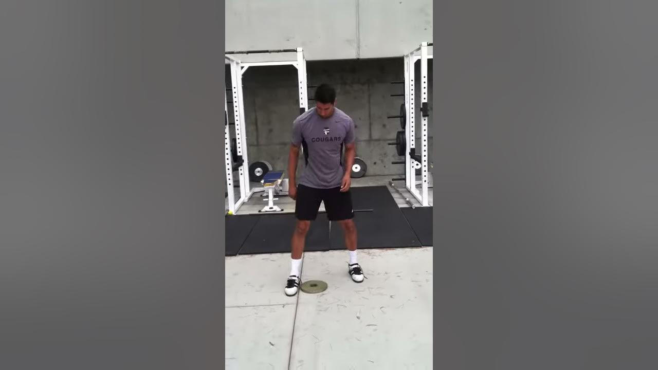 Lateral Lunge with Plate Drag - YouTube