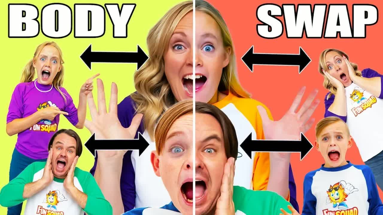 The Fun Squad! Craziest Body Swap Jack and Jazzy Swap Bodies With Mom ...