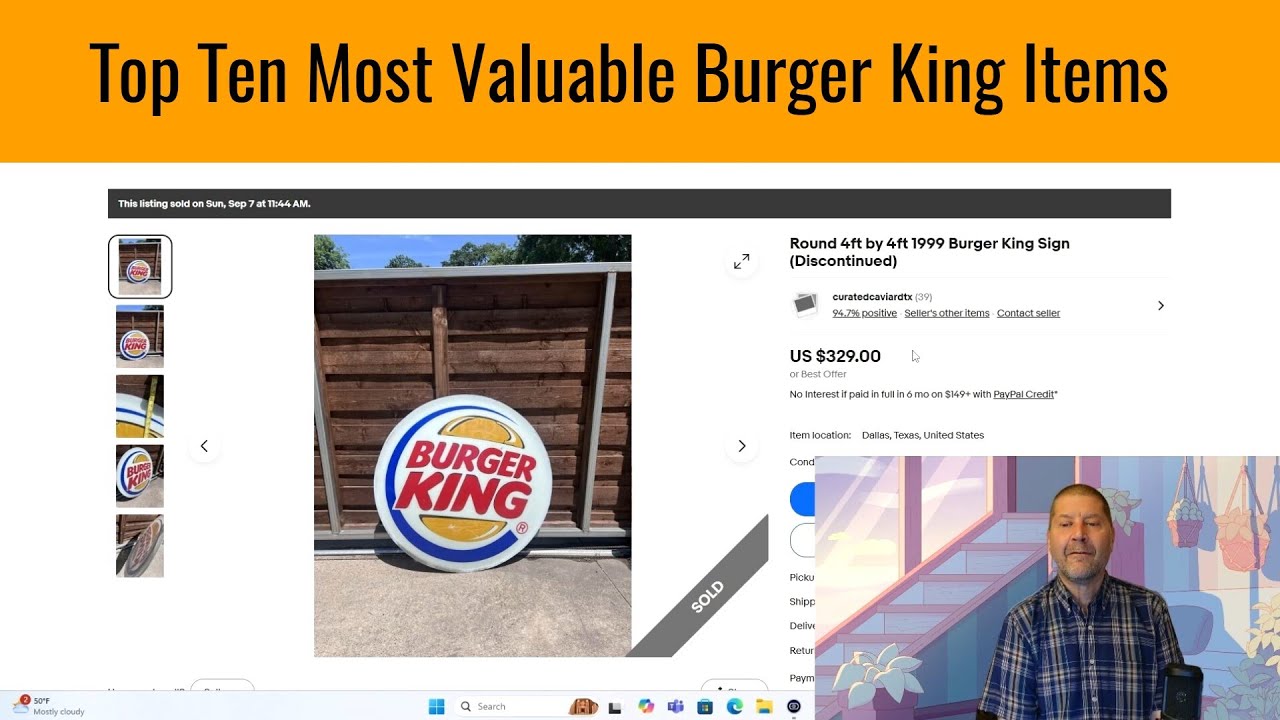 Top Ten Most Valuable Burger King Items You Might Own - YouTube