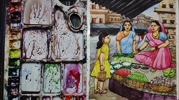 bfa entrance exam practical, BFA composition exam preparation water colour tutorial