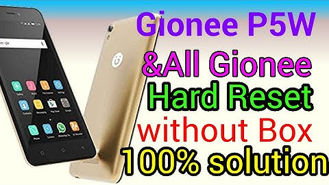 Gionee P5W Hard reset | Gionee P5W Pattern Unlock| Gionee P5W Pattern Lock remove