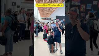 Avoid Terminal C at Houston IAH if you can❌🚶 #shorts #houston @lonestartraveler