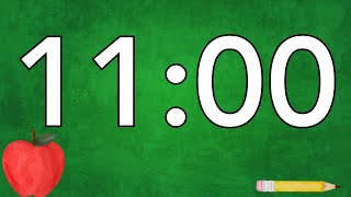 11 Minute Fun Back to School 2025 Timer (No Music, Soft Chimes Alarm at End) screenshot 3