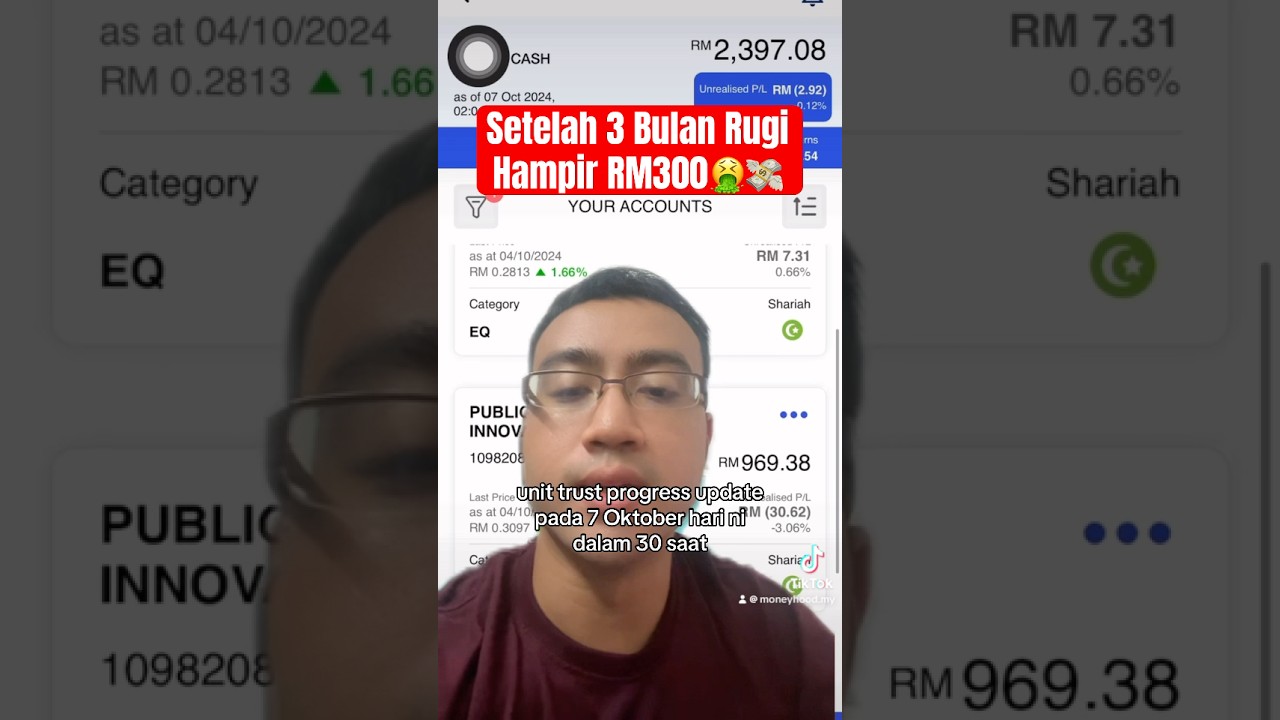 Unit Trust Review - Rugi Banyak Melabur Dalam Unit Trust 