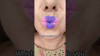 Inside Out emotions as ombre lips: Embarrassment! 💜🩷 Who's next