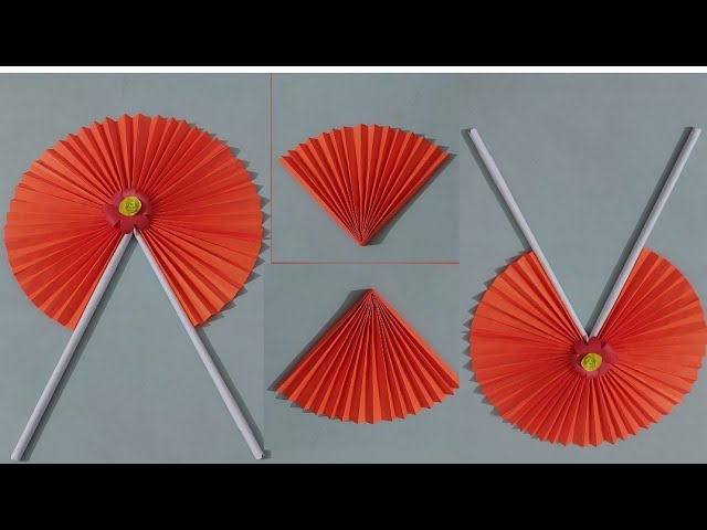 Summer DIY: Paper fan that spins - MommyZones