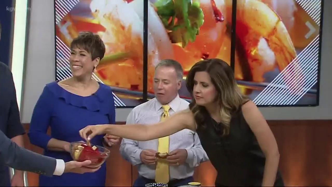 Sunrise anchors sample Jordan's blackened fried shrimp