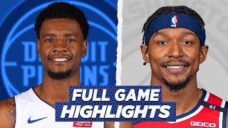 PISTONS vs WASHINGTON WIZARDS FULL GAME HIGHLIGHTS | 2021 NBA SEASON