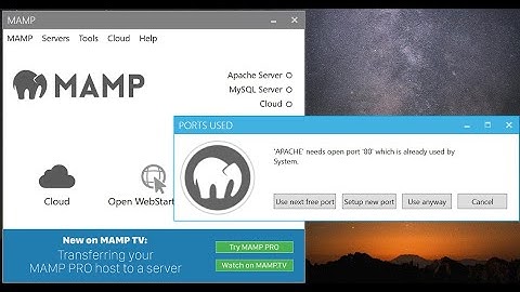 how to make free port 80 for mamp || fixing port 80 for mamp