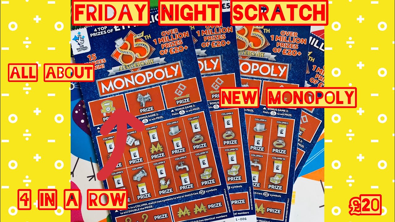 NEW monopoly 85th anniversary scratchcards.. win👍🏿