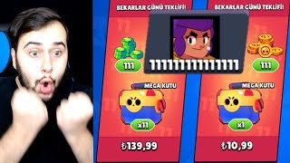 İŞTE 1'İN GİZEMİ BÜTÜN MEGA KUTULARI AÇTIM 😳 - Brawl Stars