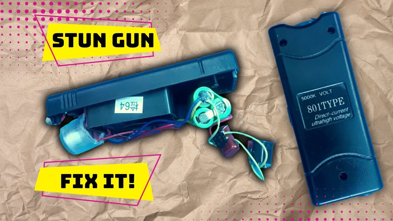 How to repair mini stun gun at home 801 type 5000 K volt YouTube