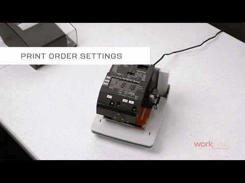 uPunch CR1000 - Print Order Settings