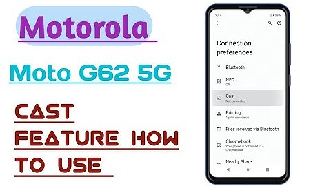 Motorola Moto G62 5G || How To Use Screencast Feature
