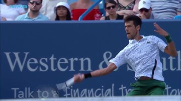 Hot Shot: Djokovic Delivers Critical Forehand Pass Against Federer In 2018 Cincinnati Final
