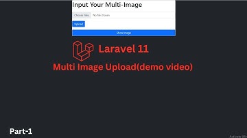 Laravel 11 Multi Image Upload | #1 demu video| PHP| Starlink |Bangla Tutorieal.