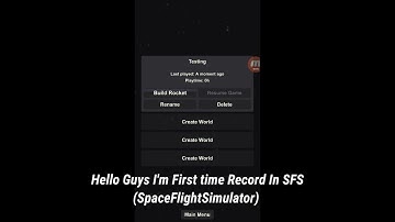 First Time Playing (SFS 1.5)