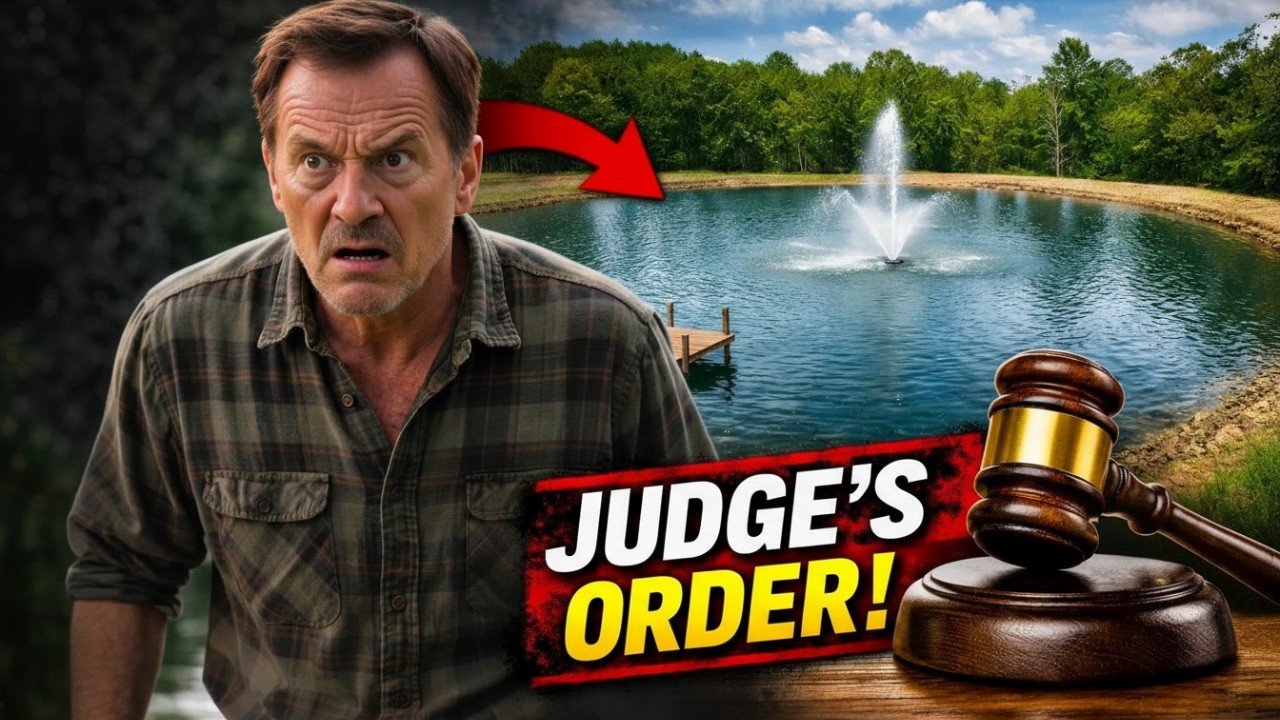 My Neighbor Built a Pond on My Land While I Was Gone — The Judge Didn’t Hesitate