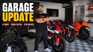 Garage Update: R1 Mods, Turbo Build Progress & KTM 990 RC R Reality Check
