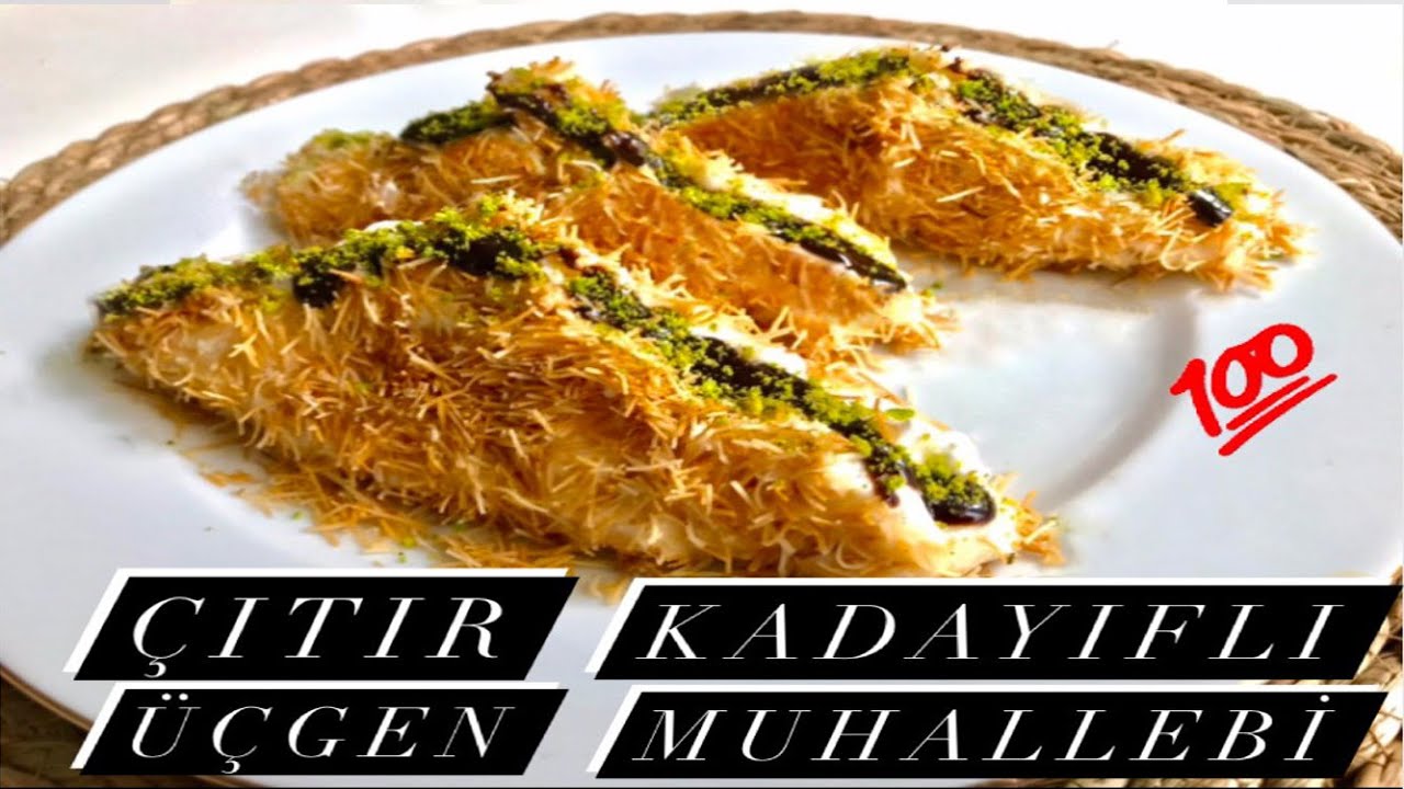 Kadayıflı Çıtır Muhallebi Tatlısı Tarifi (Üçgen Muhallebi) – Cemile'nin Yemek Tarifleri