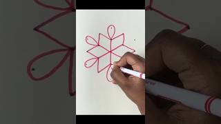 5*3 dots kolam | daily kolam | simple flower kolam | #beautifulnewflowerdesignkolam