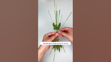 Dùng cỏ đuôi chó làm một con cáo chín đuôi #diy #howtomake