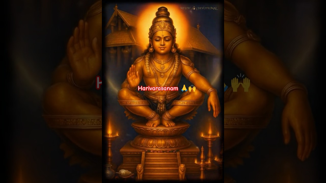 Harivarasanam || Lord Ayyapan 🙌🙏 #sabrimala #ayyapasongs #reels #shorts #devotionalsongs #spirutual