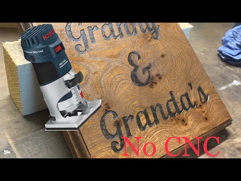 How to. Hand made sign using a router, simple technique.