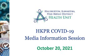 HKPR COVID-19 Media Information Session October 20, 2021