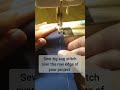 Zig zag seam finish #sewing #sewingtips #sewingskills #sewingtutorial