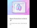 Excel Sheet Protection 🔒 Prevent Editing Mistakes Easily!