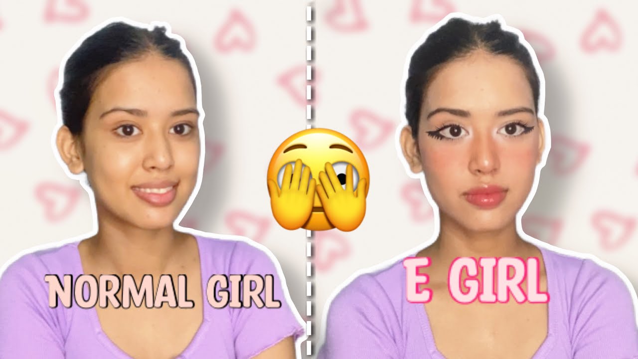 E girl makeup look || Bold eyeliner || E girl outfit || E girl - YouTube