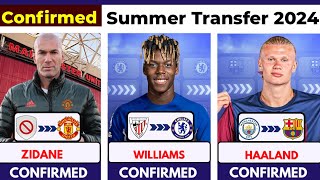 ZIDANE to United CONFIRMED , ALL TRANSFER SUMMER 2024,  Haaland, Sancho, Williams, Mbappe ✅, san