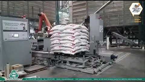 Fully Automatic Packing & Palletizing System - 5 ROBOT PALLETIZING LINE