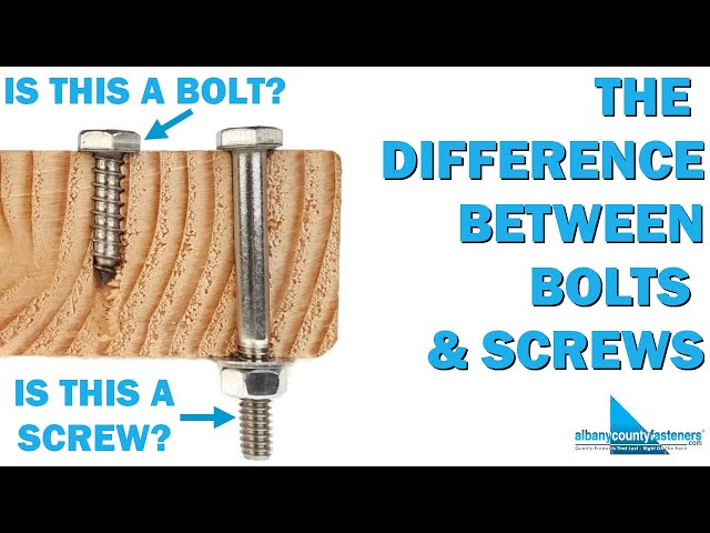 The Difference Between Bolts & Screws - Fastener Terminology