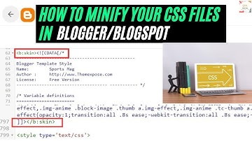 How to Minify Your CSS Files in Blogger/Blogspot 2024| css minification| remove unused css 2023