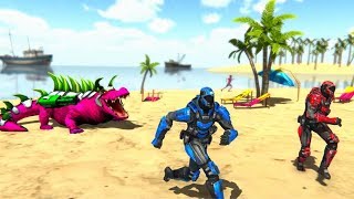 pertempuran robot buaya - robot shark games screenshot 1