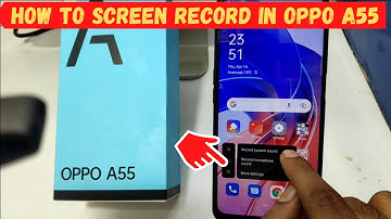 How to Screen Record in OPPO A55/OPPO A55 recording/OPPO screen recording with audio.